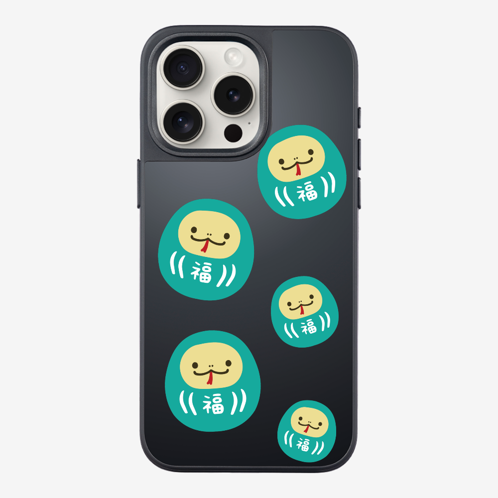 Green Daruma Phone Case