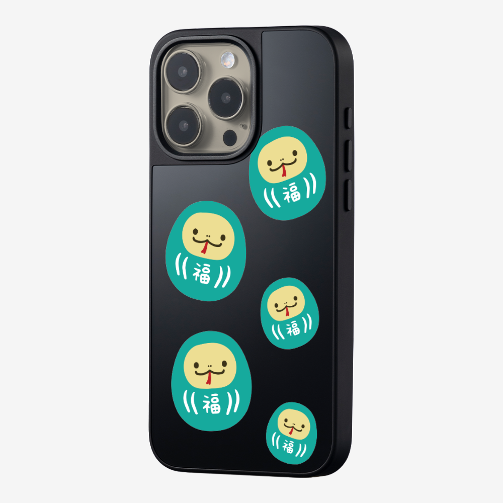 Green Daruma Phone Case