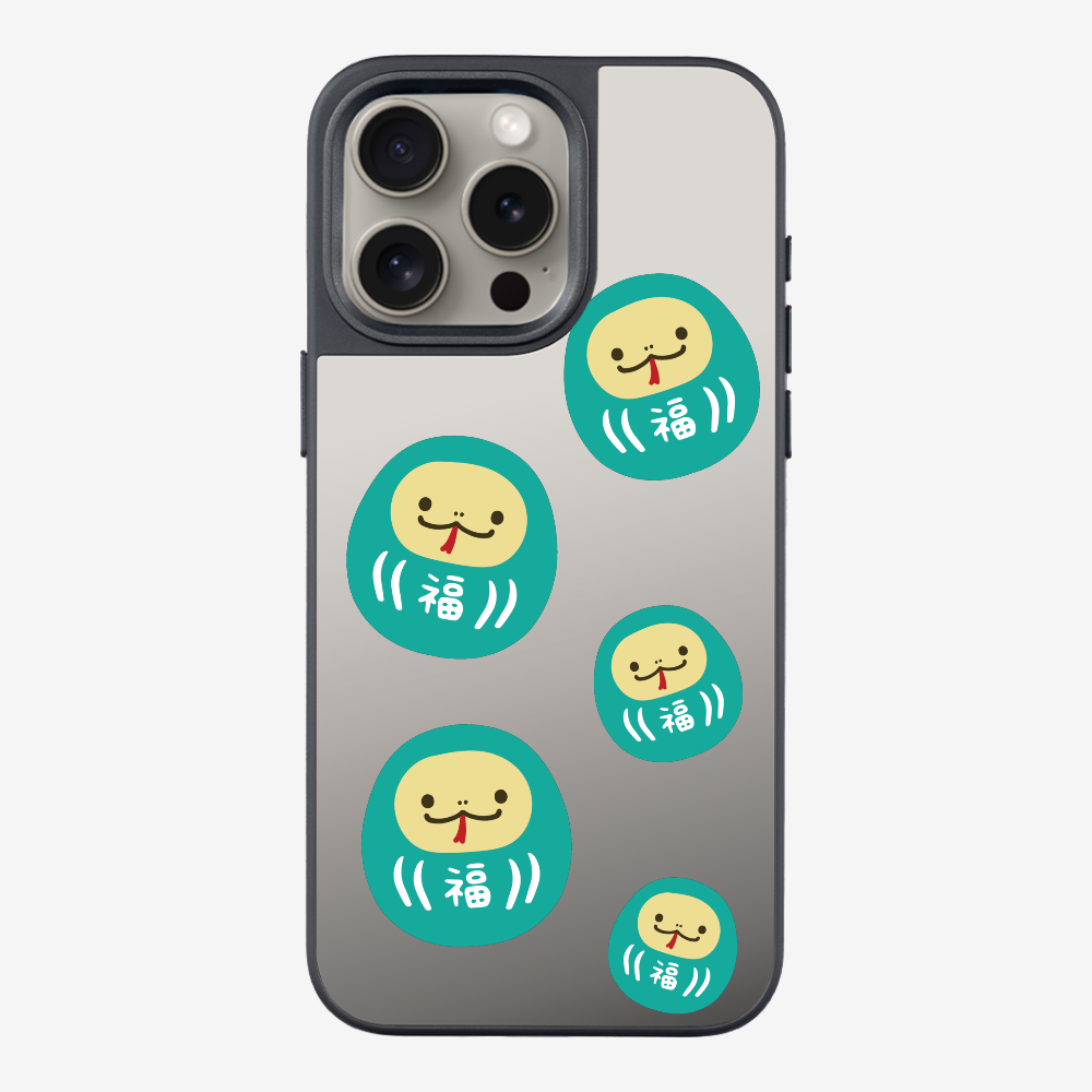 Green Daruma Phone Case