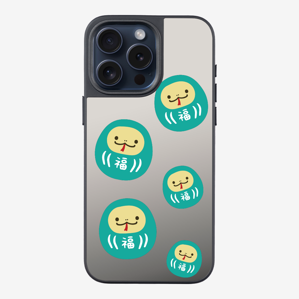 Green Daruma Phone Case