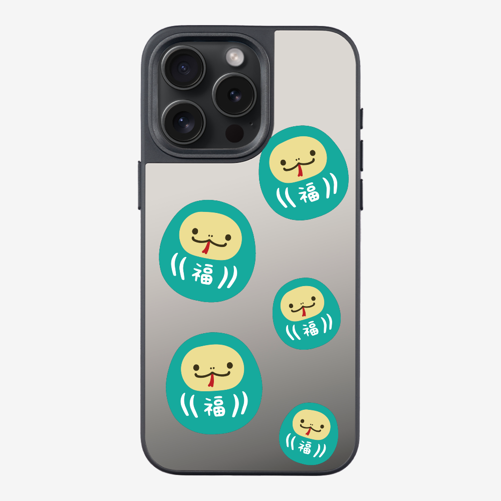 Green Daruma Phone Case