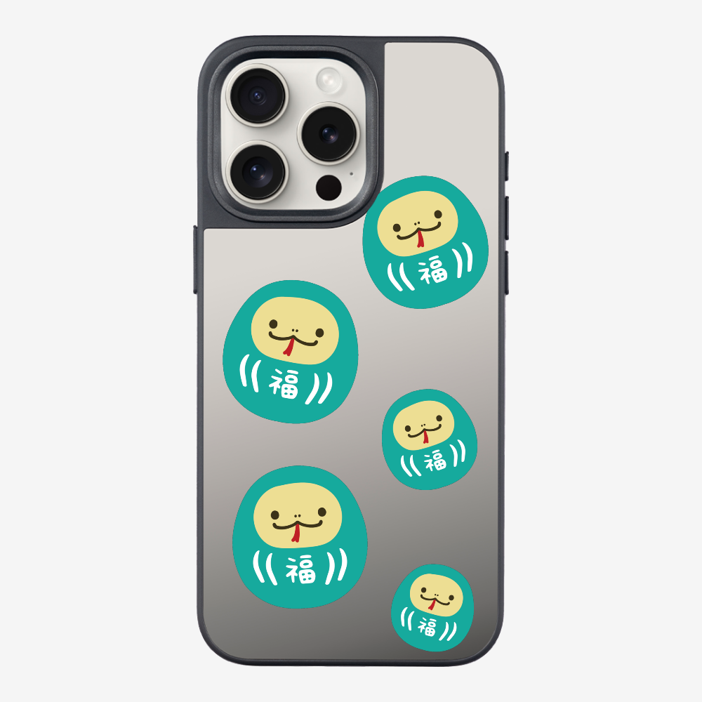 Green Daruma Phone Case