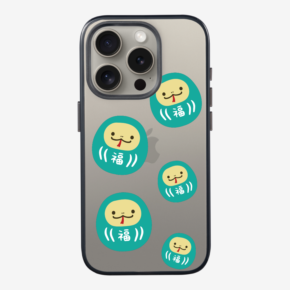 Green Daruma Phone Case