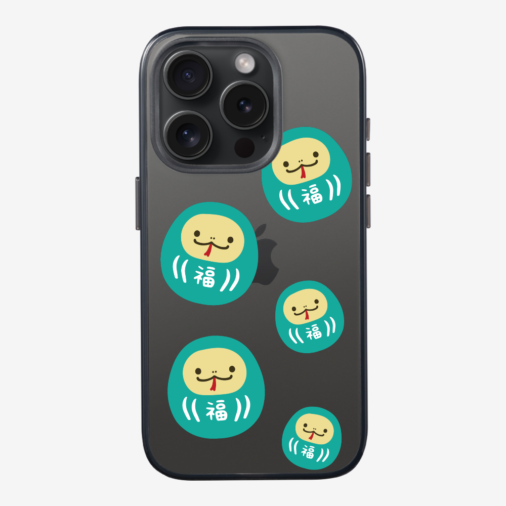 Green Daruma Phone Case