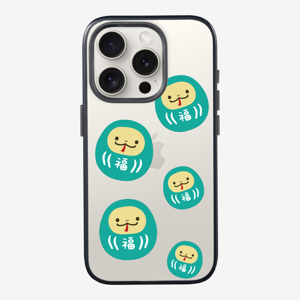 Green Daruma Phone Case