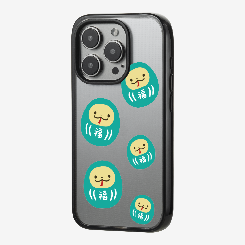 Green Daruma Phone Case