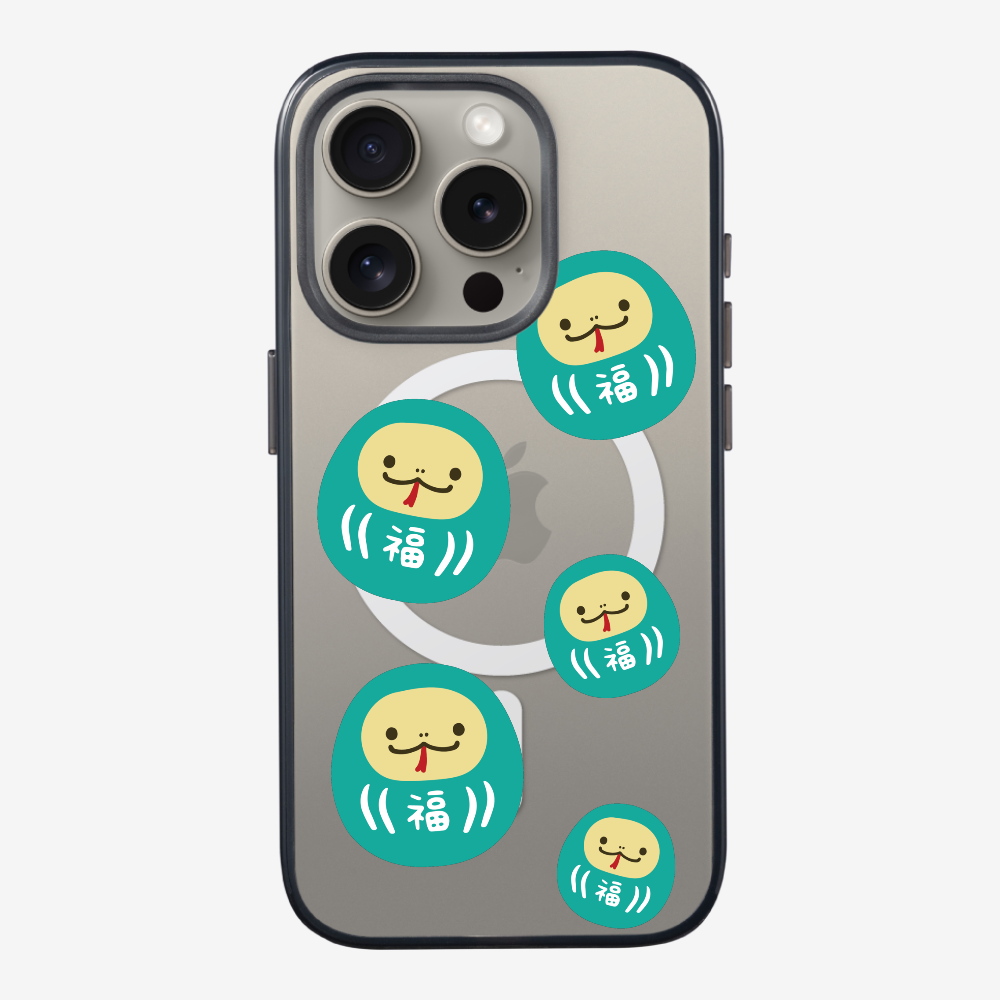 Green Daruma Phone Case