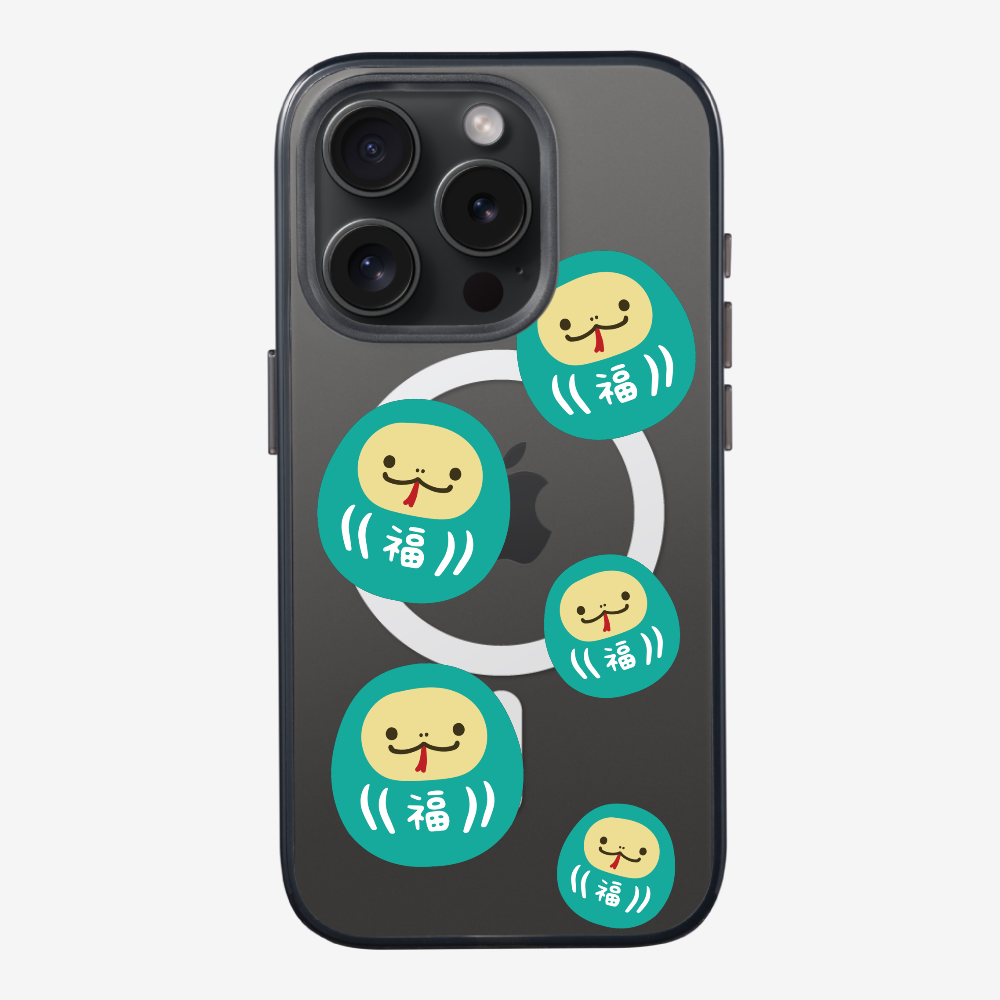 Green Daruma Phone Case