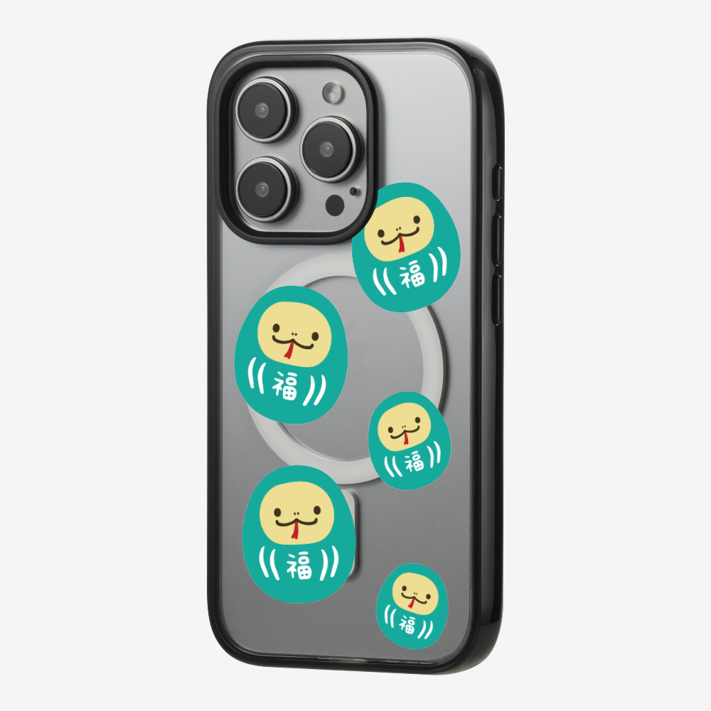 Green Daruma Phone Case