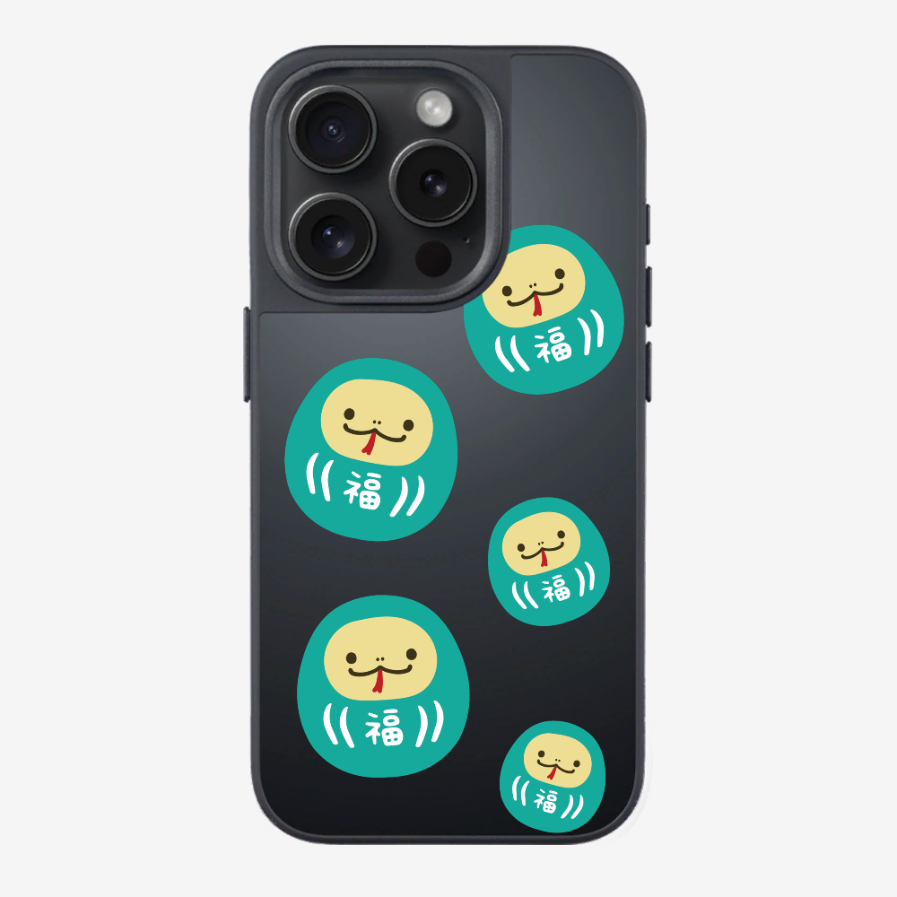 Green Daruma Phone Case