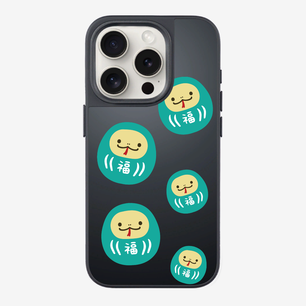 Green Daruma Phone Case