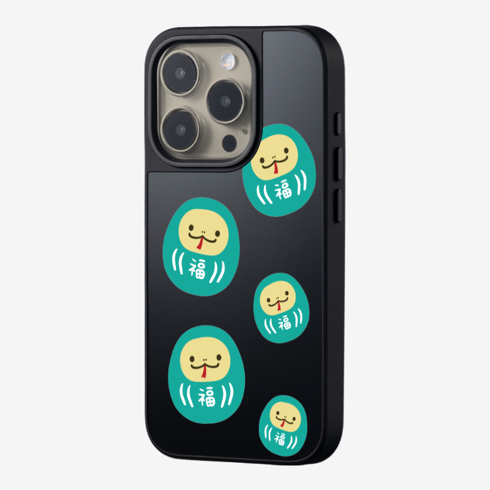 Green Daruma Phone Case