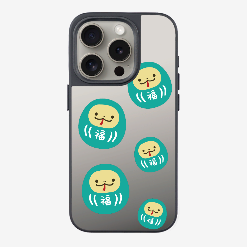 Green Daruma Phone Case