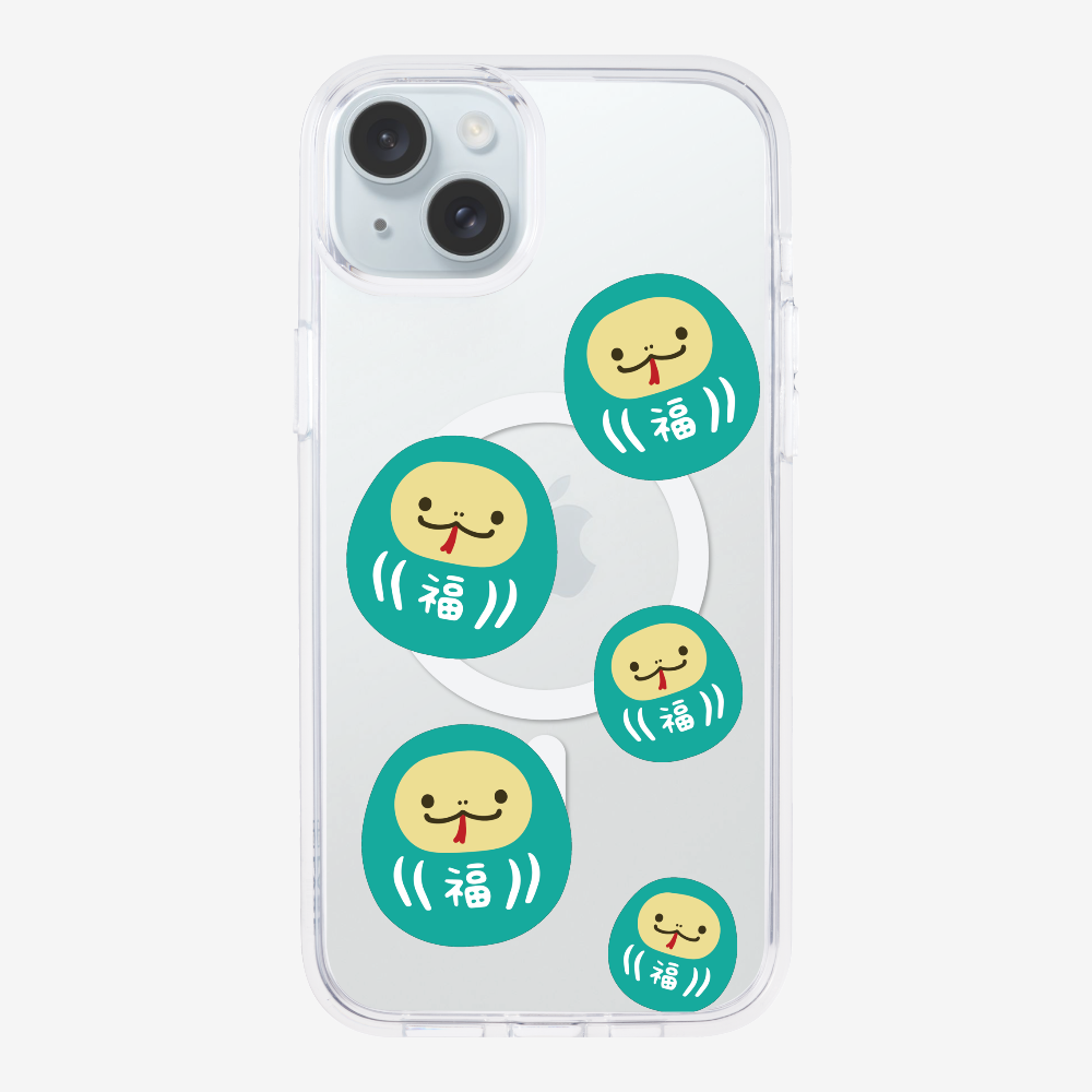 Green Daruma Phone Case