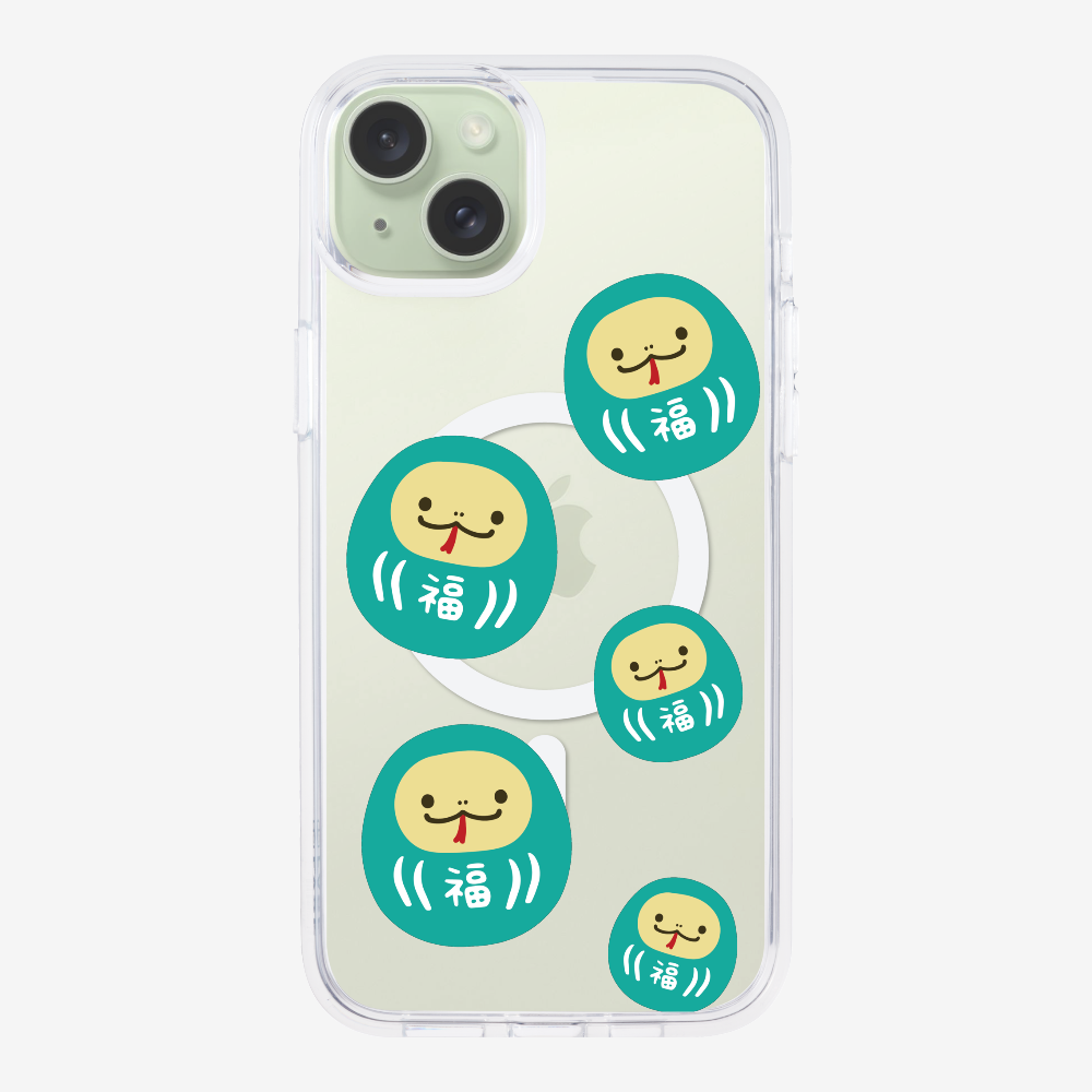 Green Daruma Phone Case