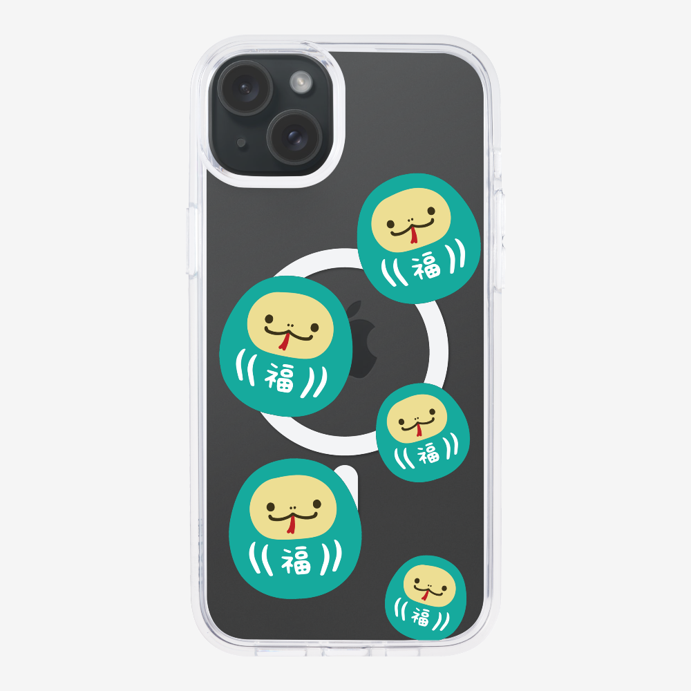 Green Daruma Phone Case