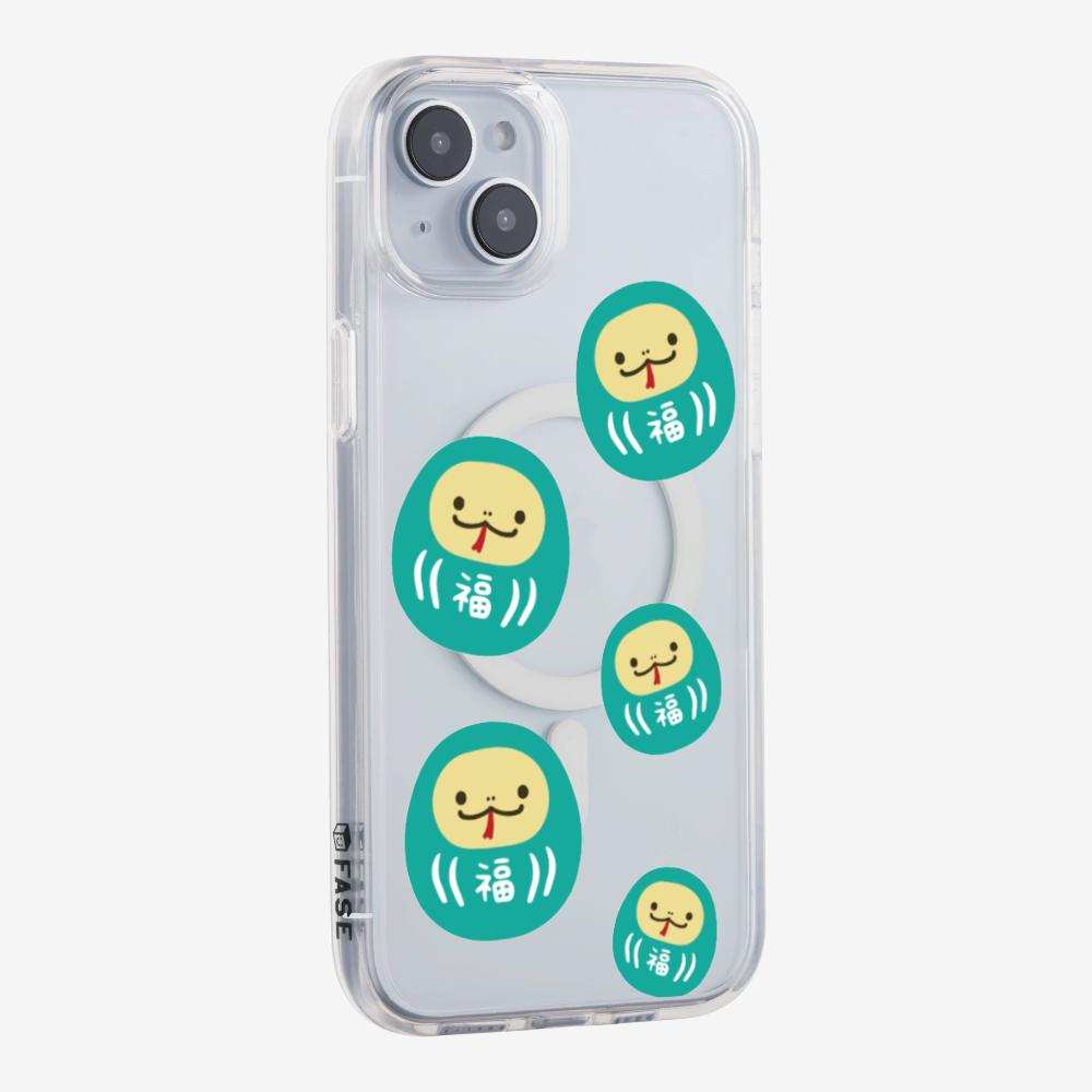 Green Daruma Phone Case