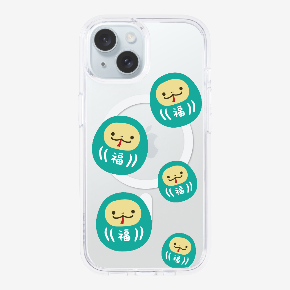 Green Daruma Phone Case