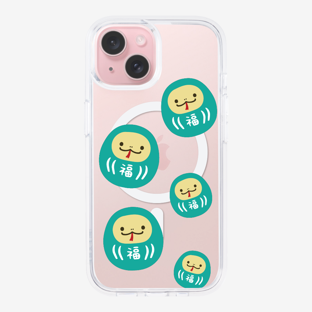 Green Daruma Phone Case