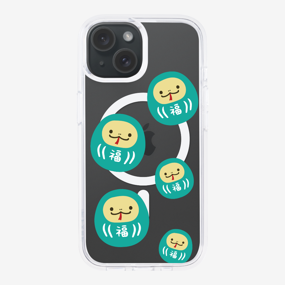 Green Daruma Phone Case