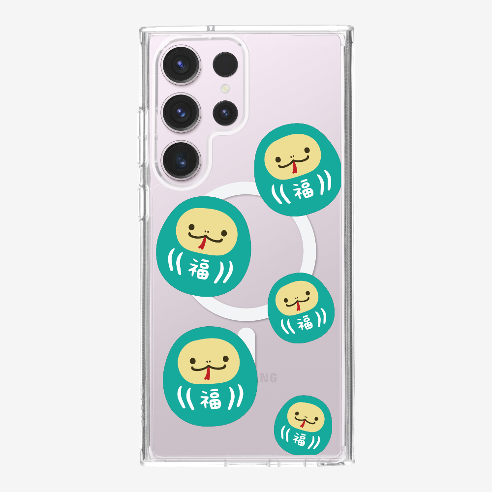 Green Daruma Phone Case