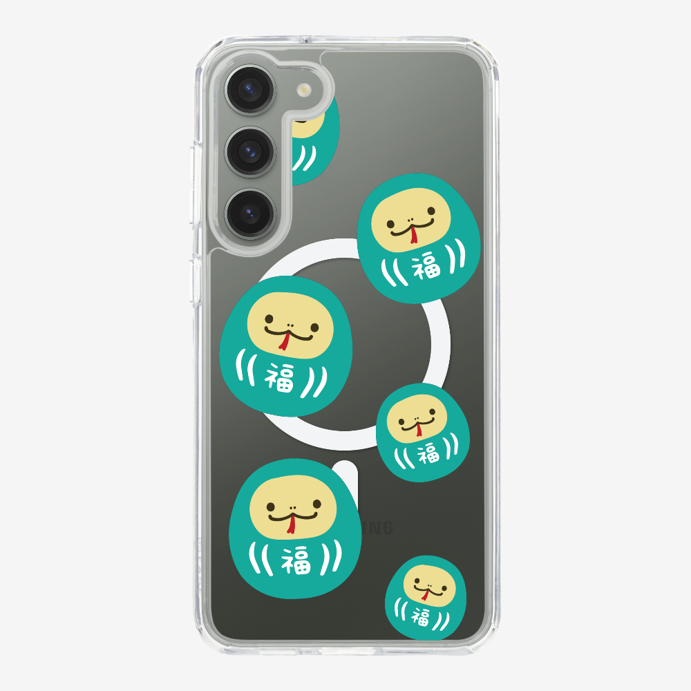 Green Daruma Phone Case