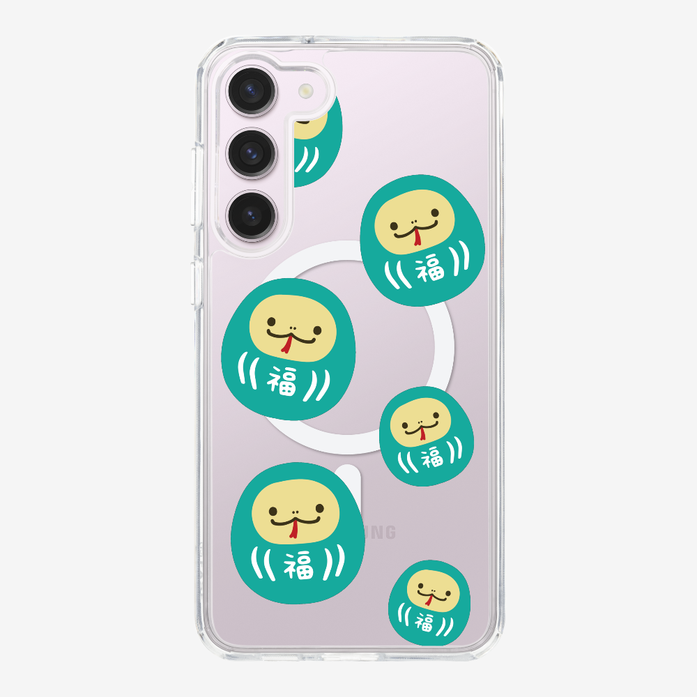 Green Daruma Phone Case