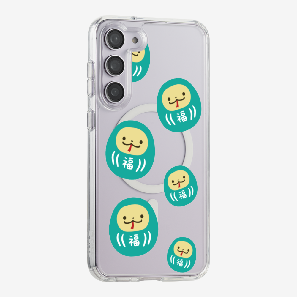 Green Daruma Phone Case