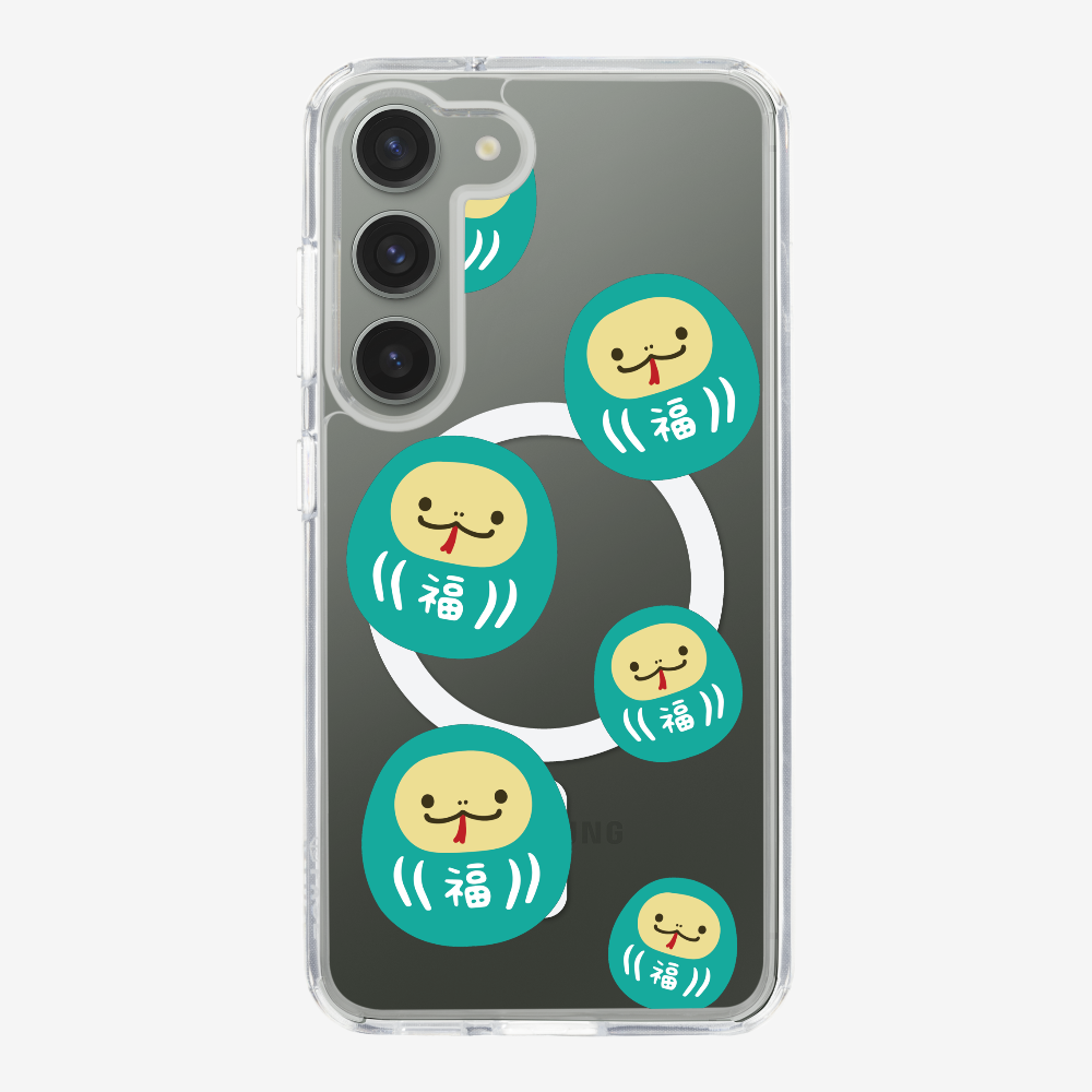 Green Daruma Phone Case