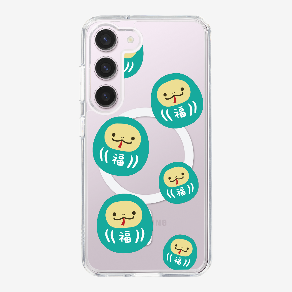 Green Daruma Phone Case