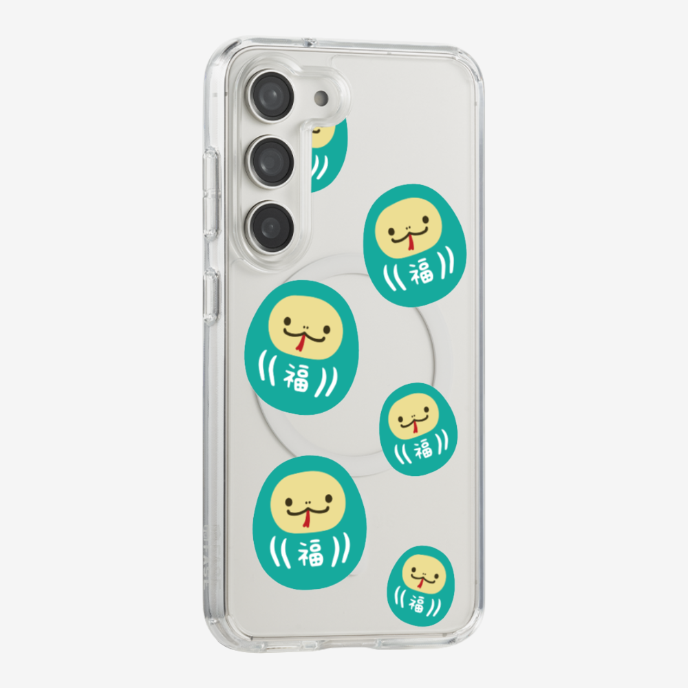 Green Daruma Phone Case