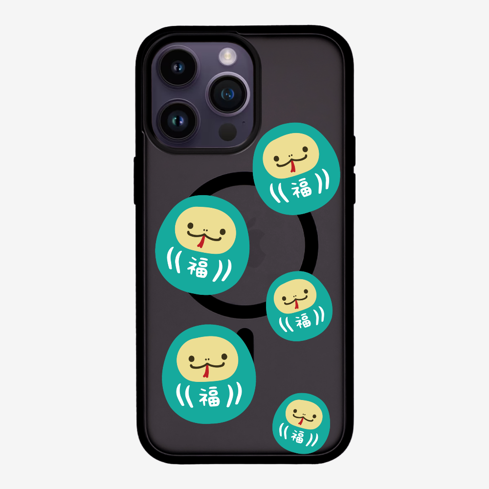 Green Daruma Phone Case