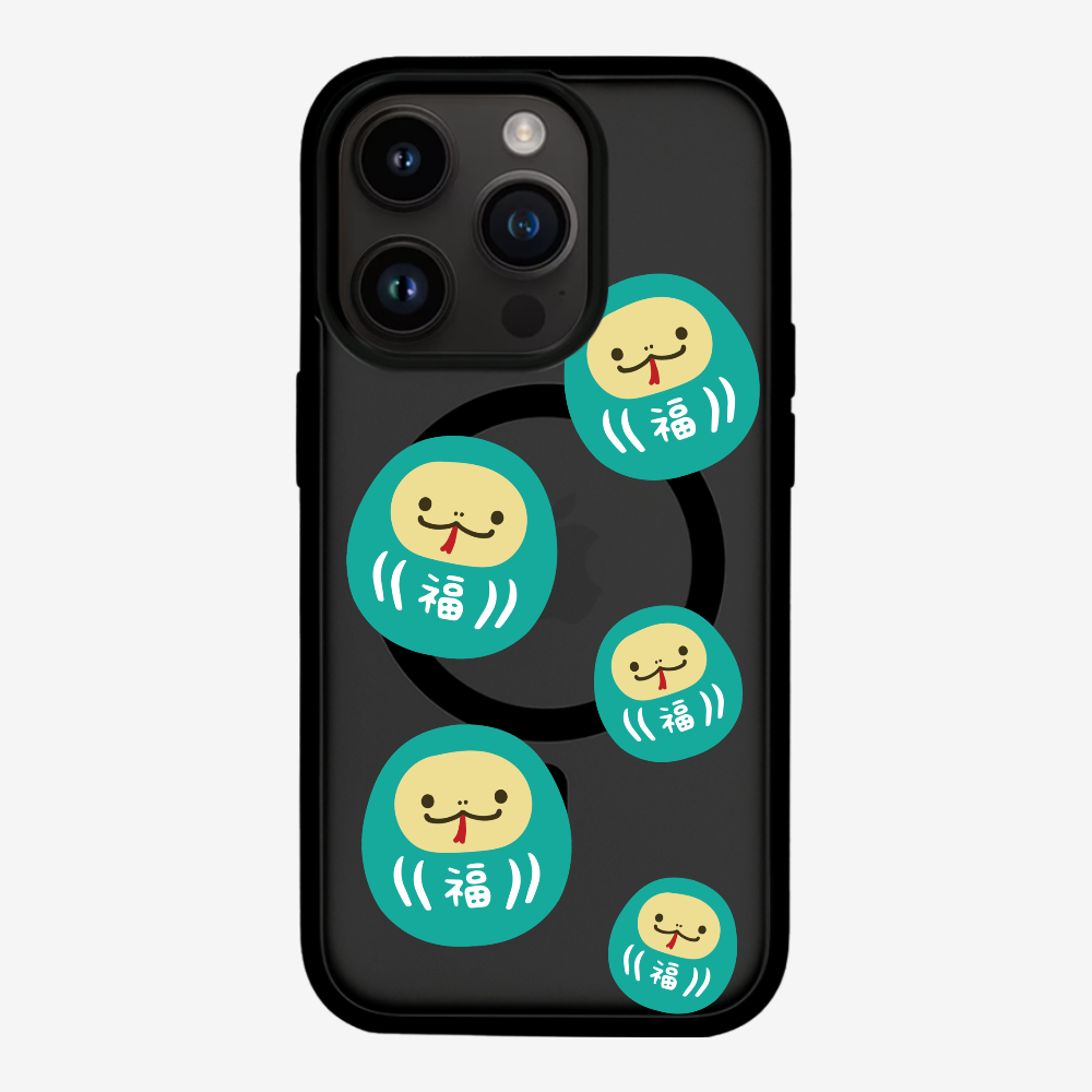 Green Daruma Phone Case