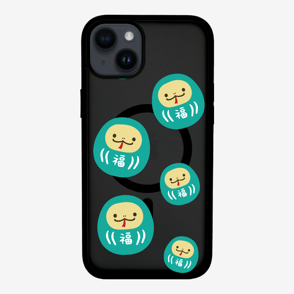 Green Daruma Phone Case