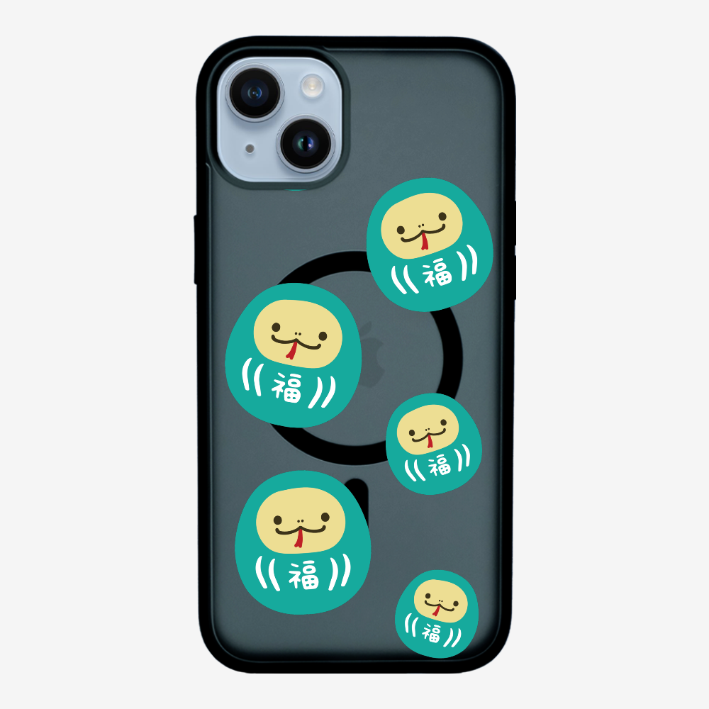 Green Daruma Phone Case