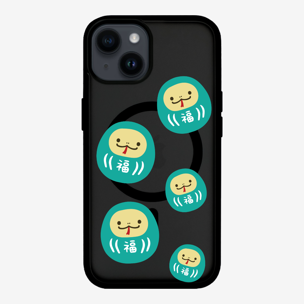 Green Daruma Phone Case