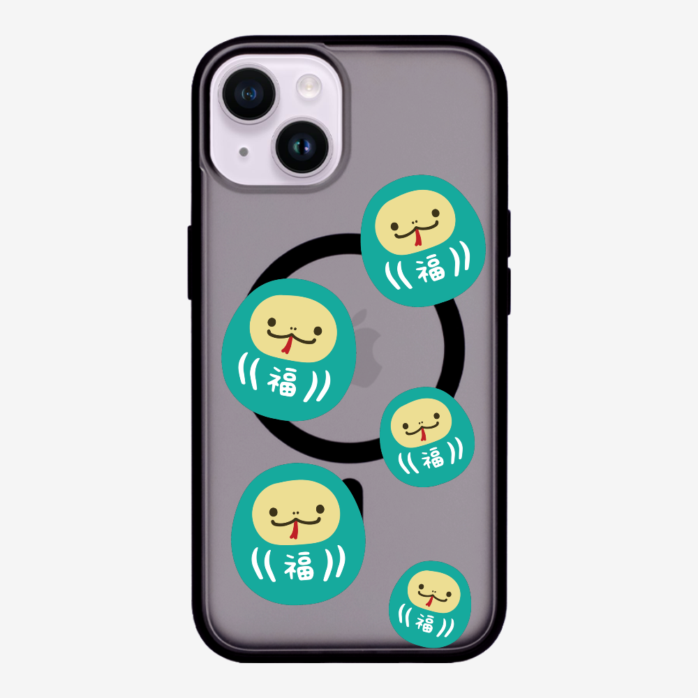 Green Daruma Phone Case