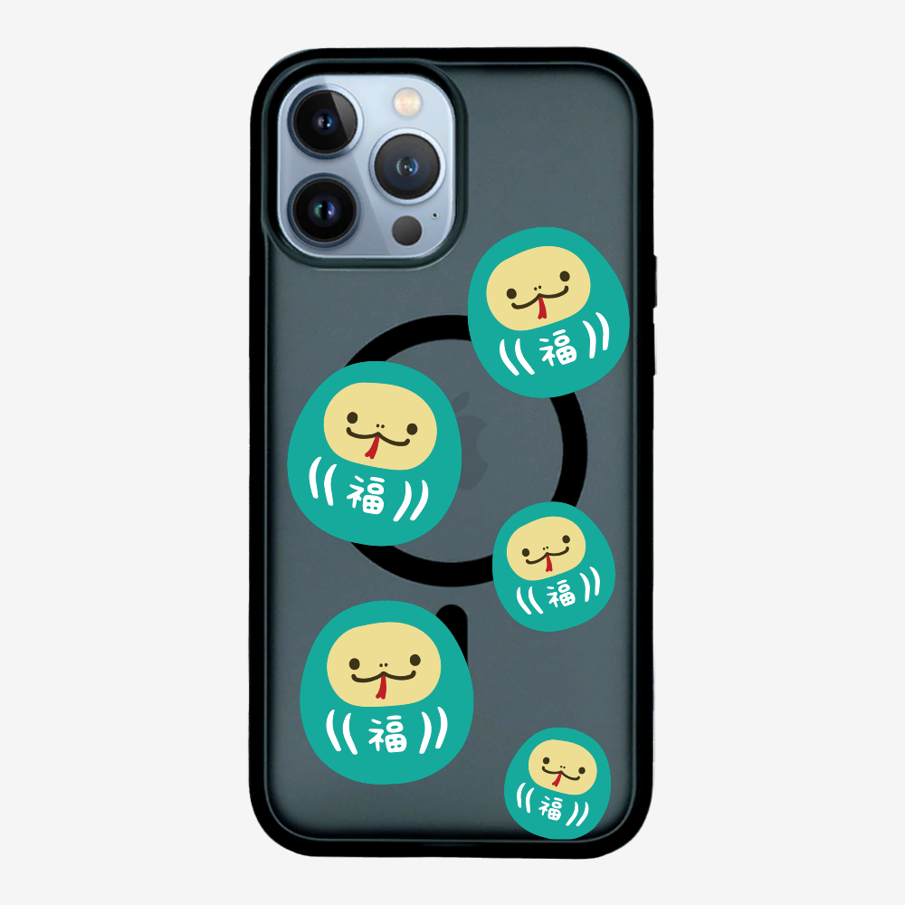 Green Daruma Phone Case