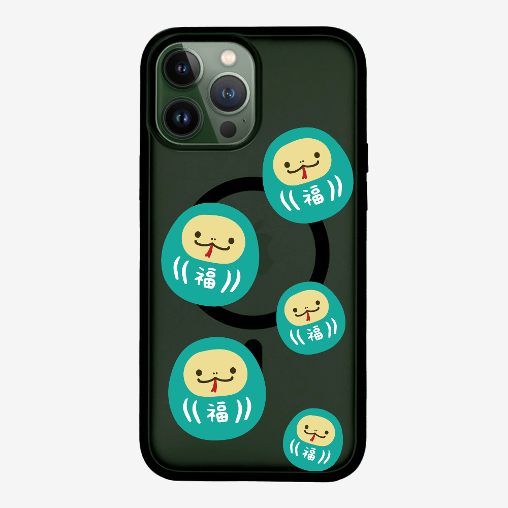 Green Daruma Phone Case