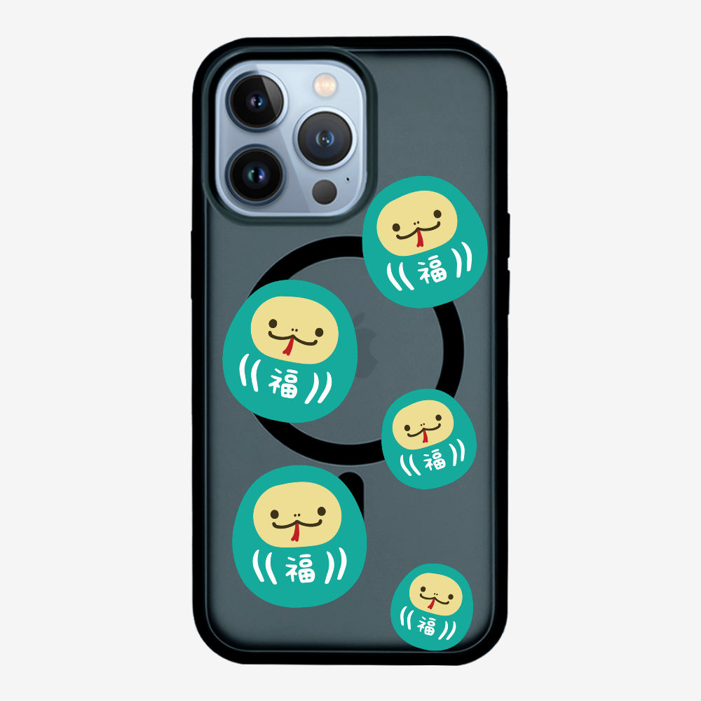 Green Daruma Phone Case