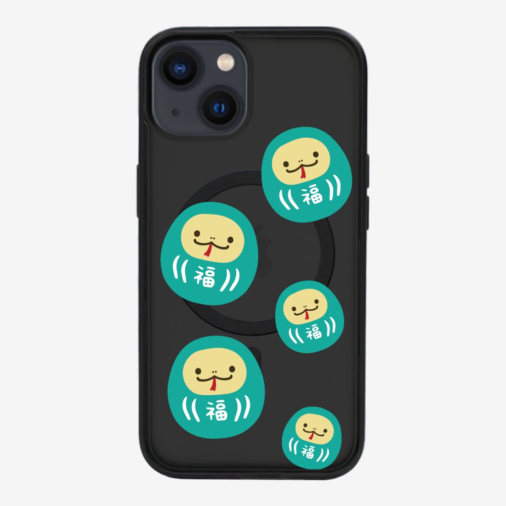 Green Daruma Phone Case