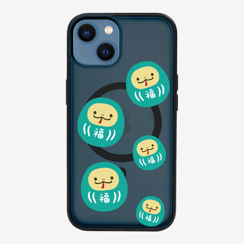 Green Daruma Phone Case