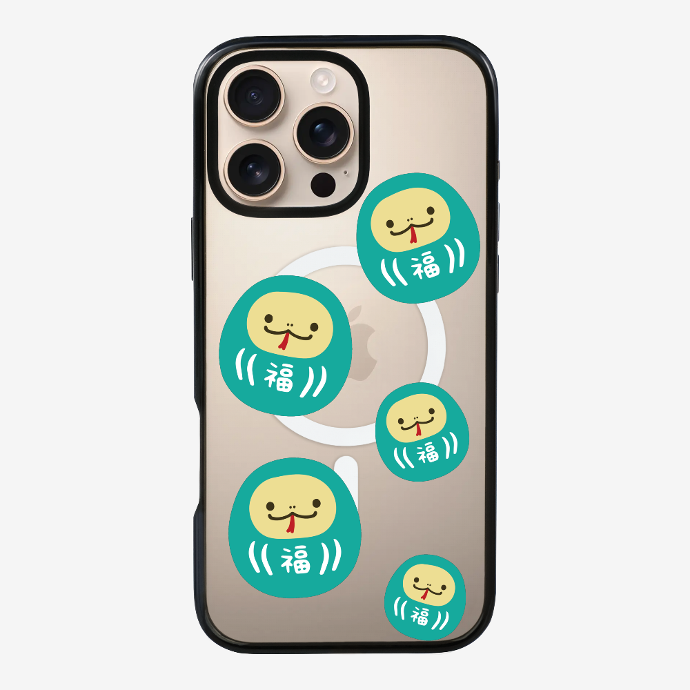 Green Daruma Phone Case