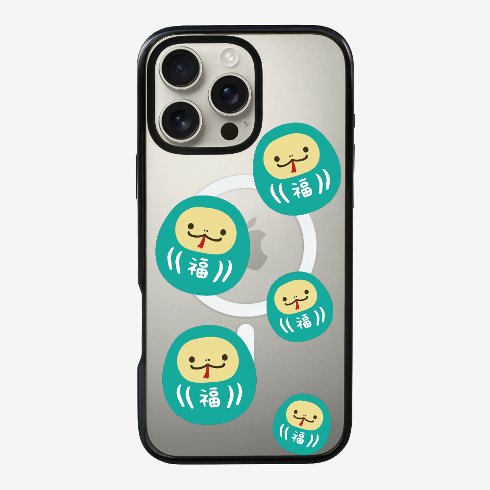 Green Daruma Phone Case