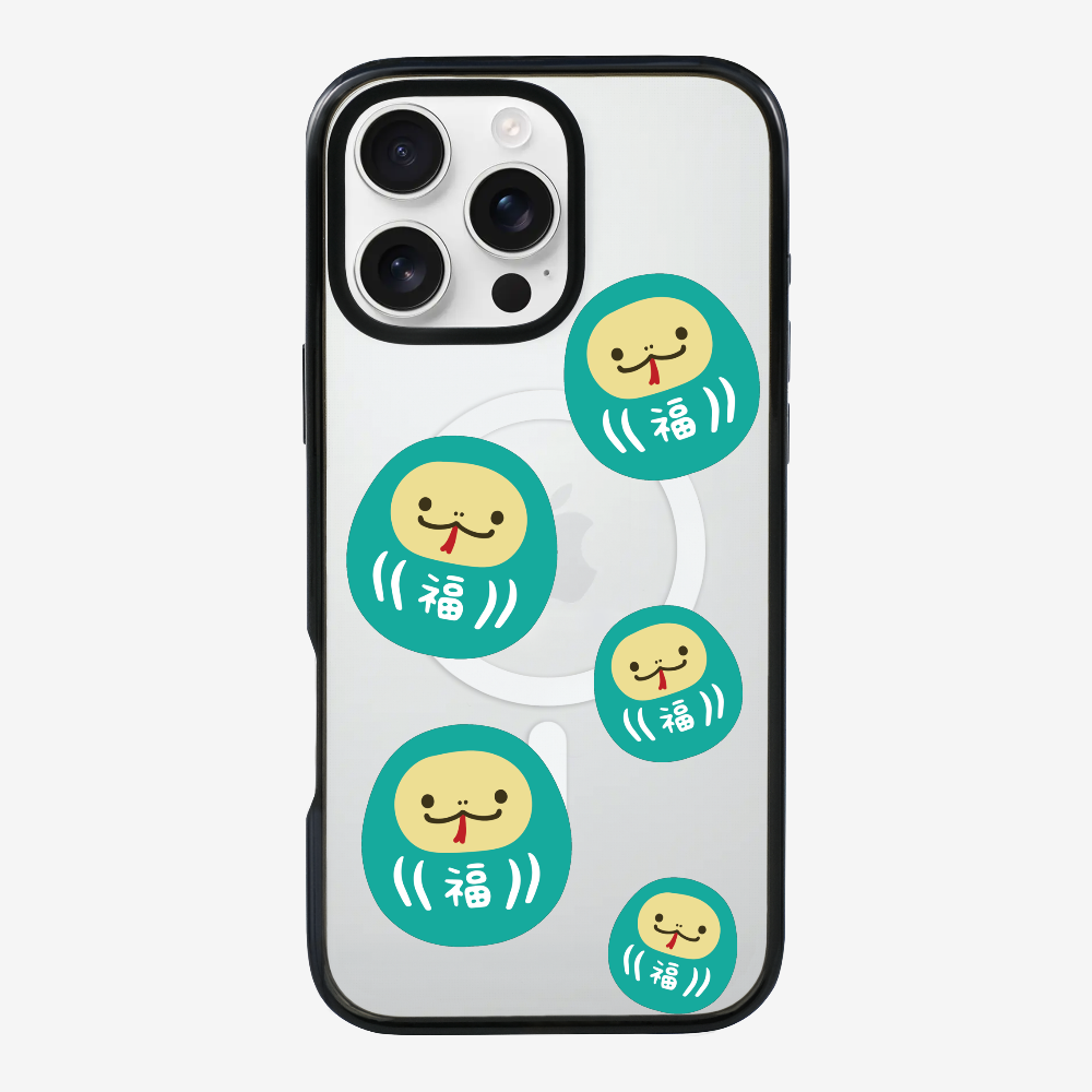 Green Daruma Phone Case