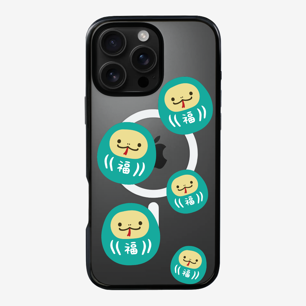 Green Daruma Phone Case