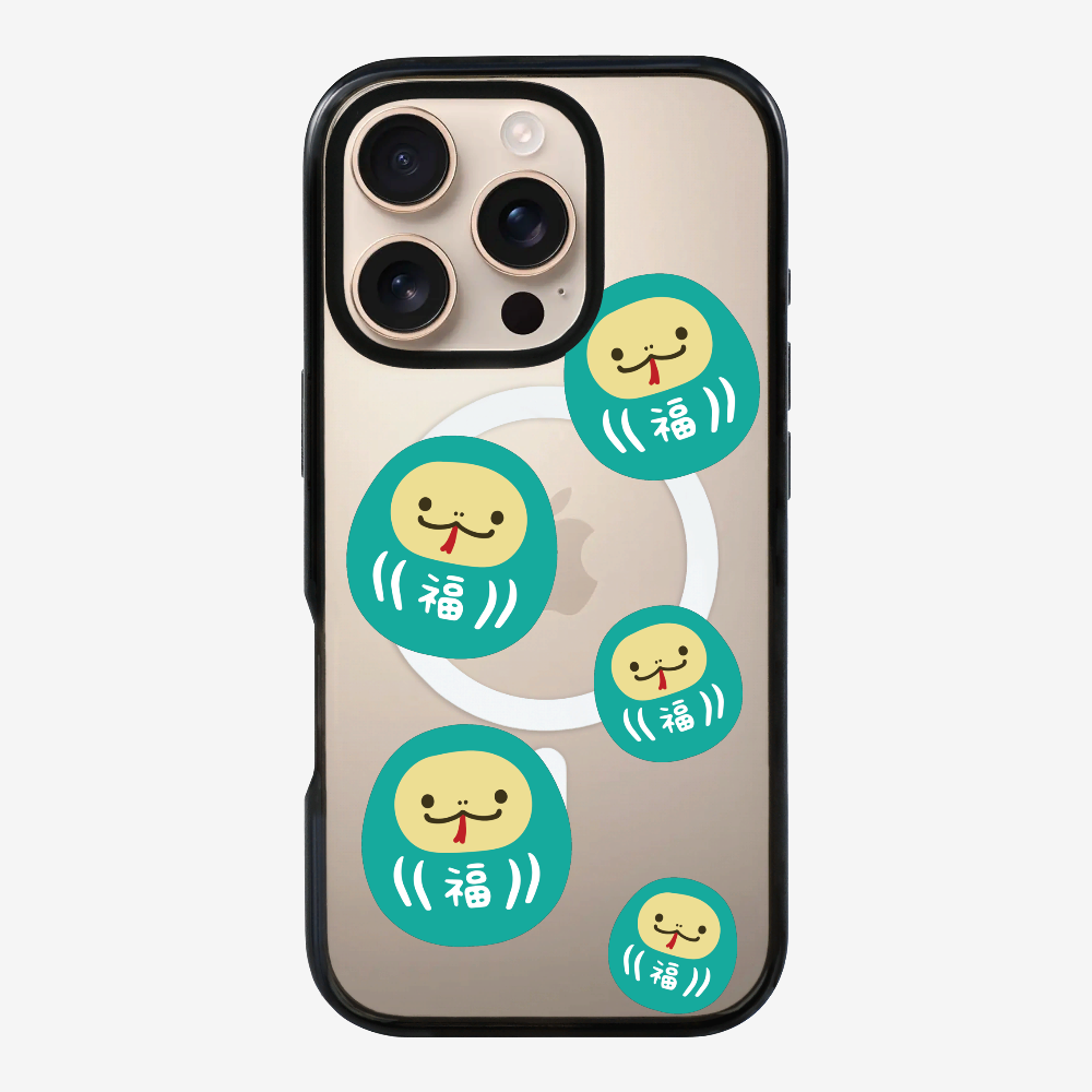 Green Daruma Phone Case