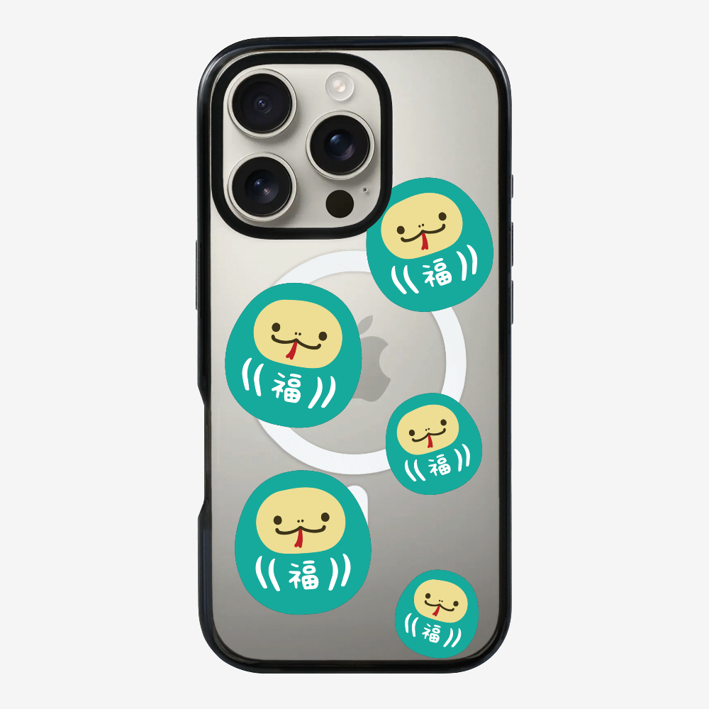 Green Daruma Phone Case