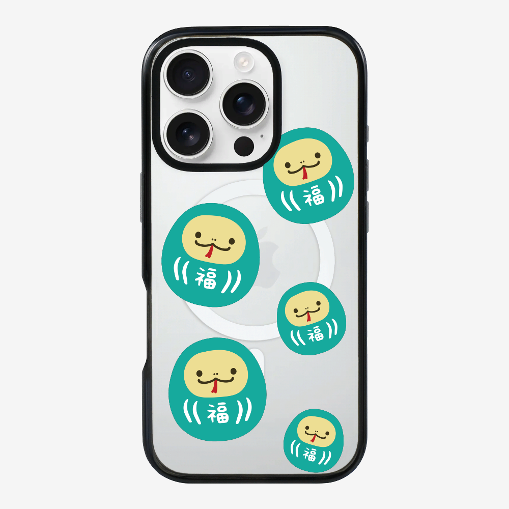 Green Daruma Phone Case