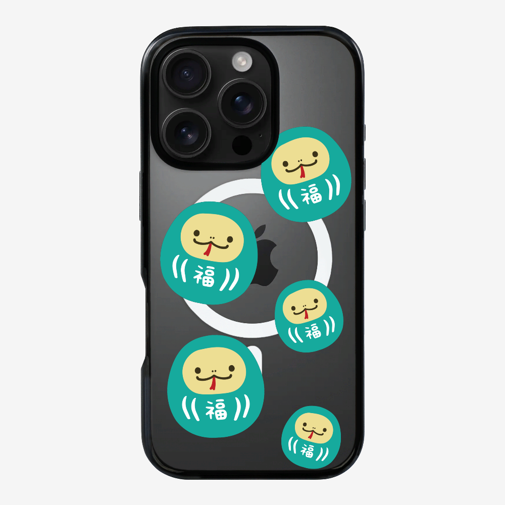 Green Daruma Phone Case